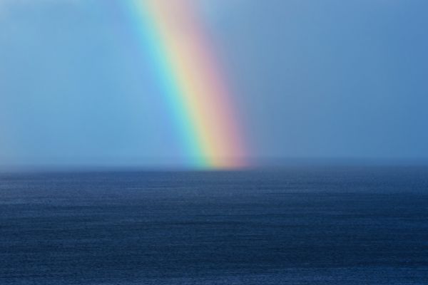 Rainbow at Sea